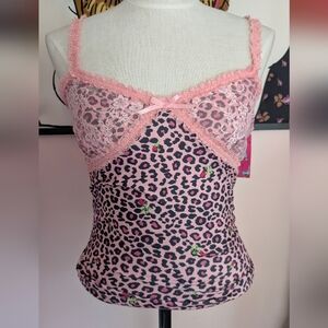 Capezio Pink Leopard Lace Chemise